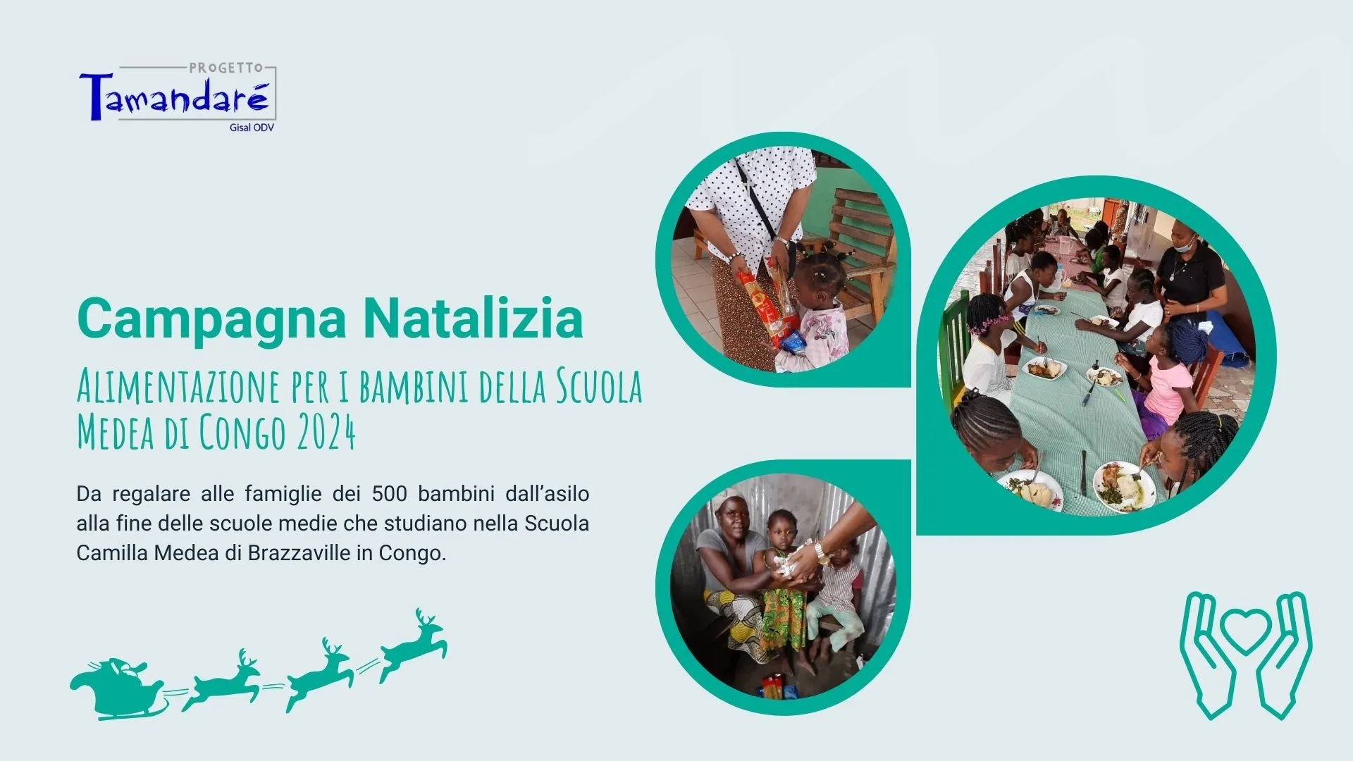 Campagna Natalizia “Alimentazione per i bambini della Scuola Medea di Congo 2024”